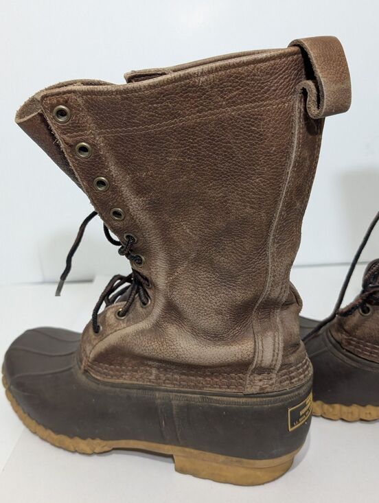 Vintage LL Bean Boots Mens 7M Brown Duck Boots Maine Hunting Shoe main image 4